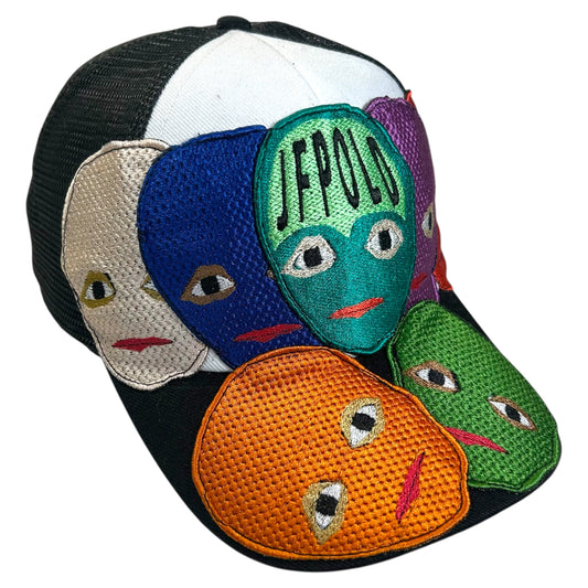 Plastered Faces Black/White Trucker Hat 1/1