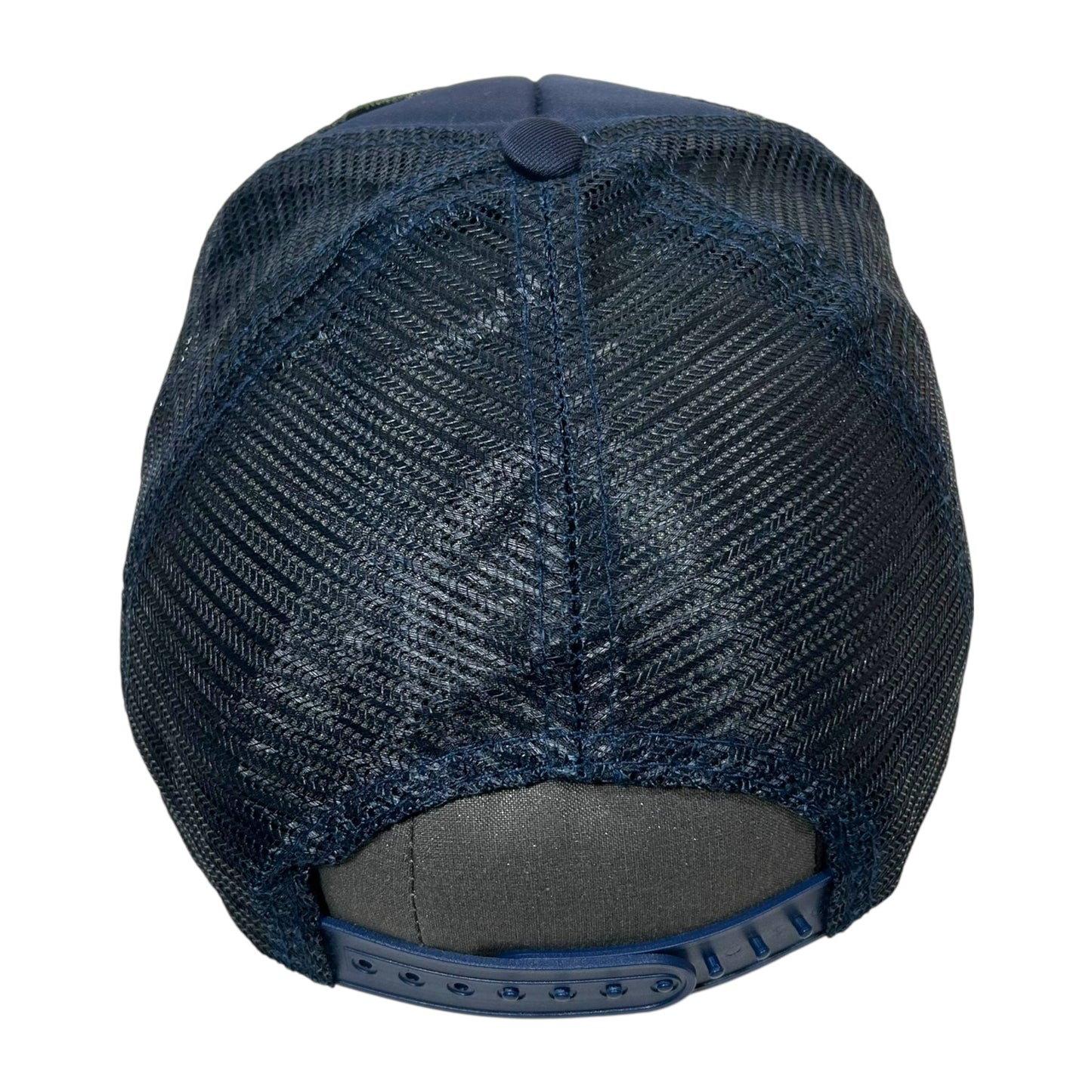 Navy Blue Monster Kiss Trucker Hat