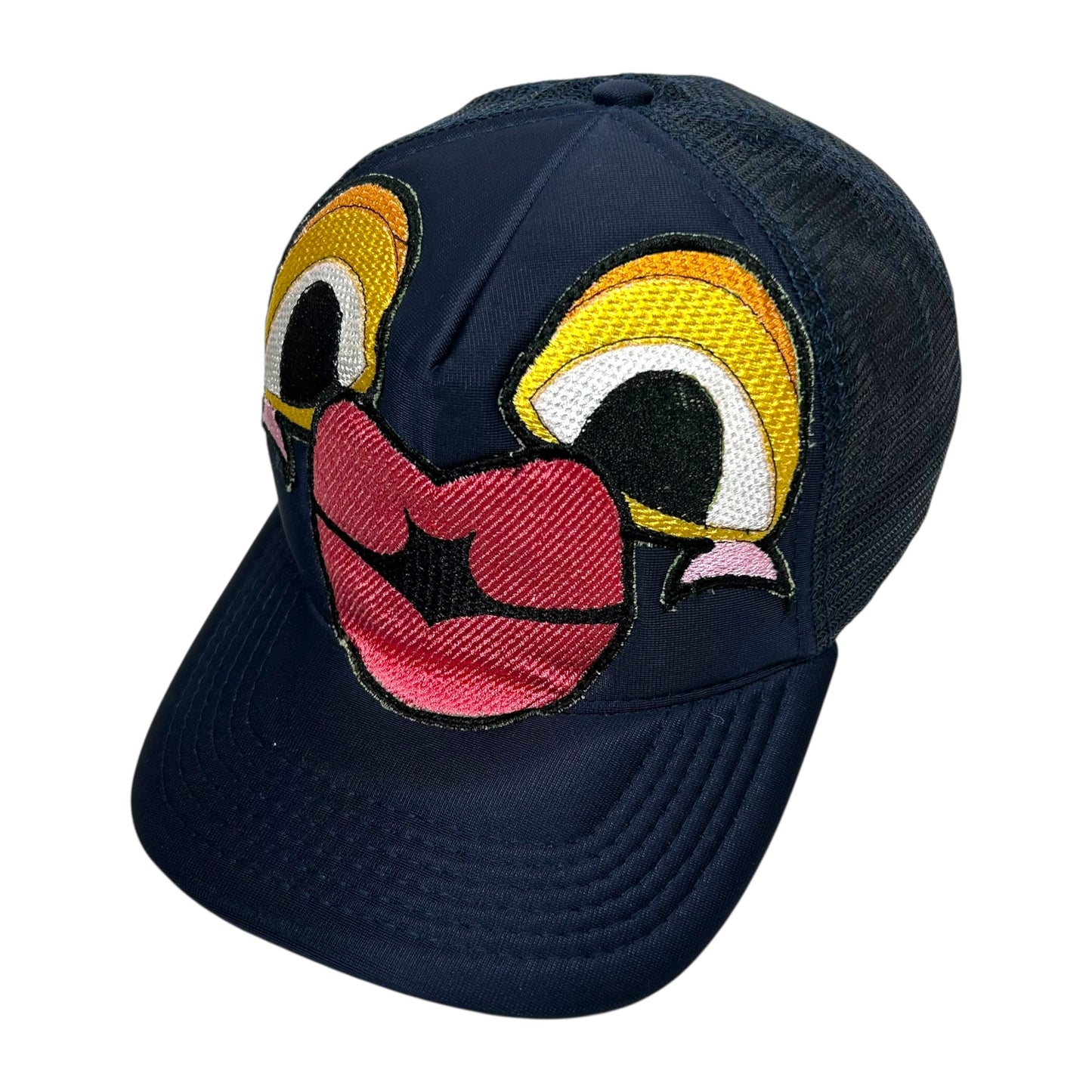 Navy Blue Monster Kiss Trucker Hat