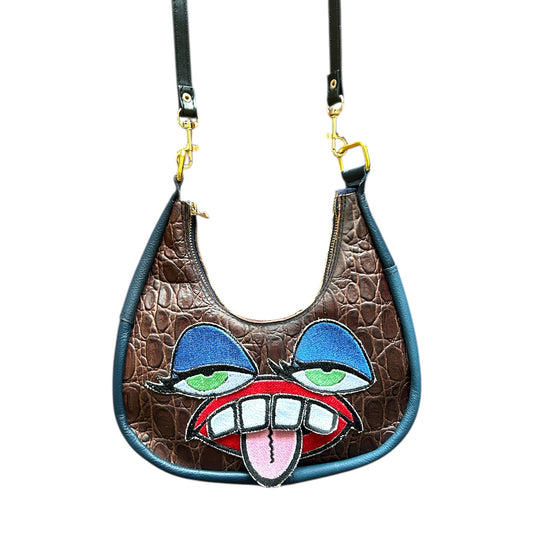 Blue Eyeshadow Attitude Crossbody Monster Purse 1/1