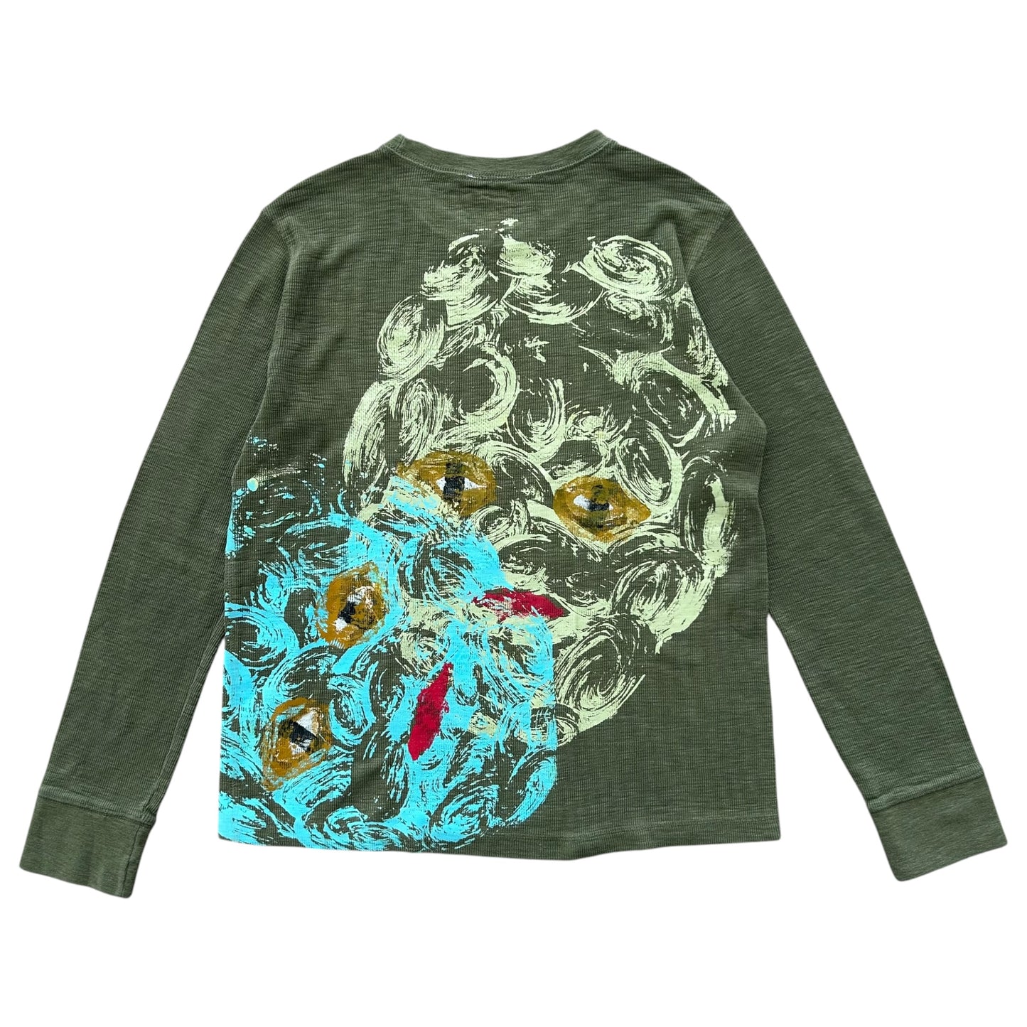 Plastered Faces 1/1 Long Sleeve (Green Size L)