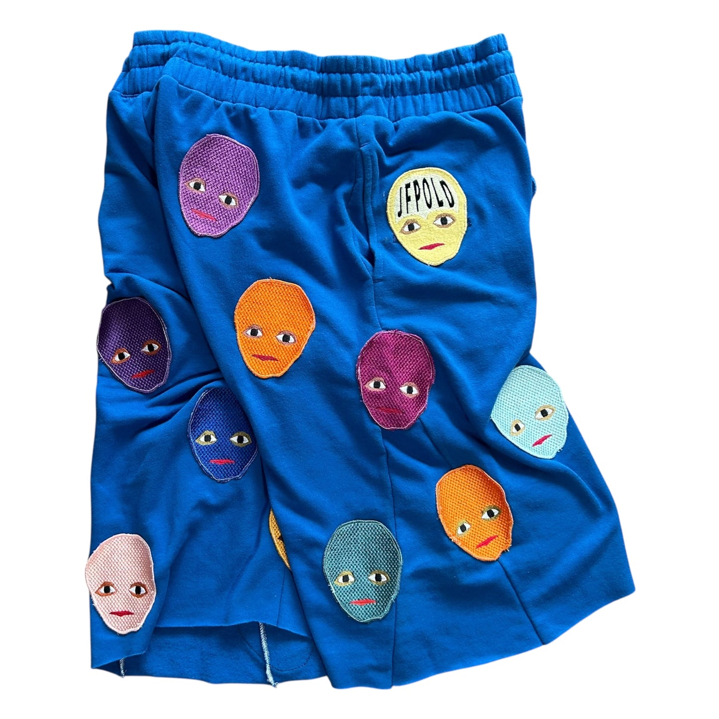Plastered Faces Shorts Blue 1/1- Size XL