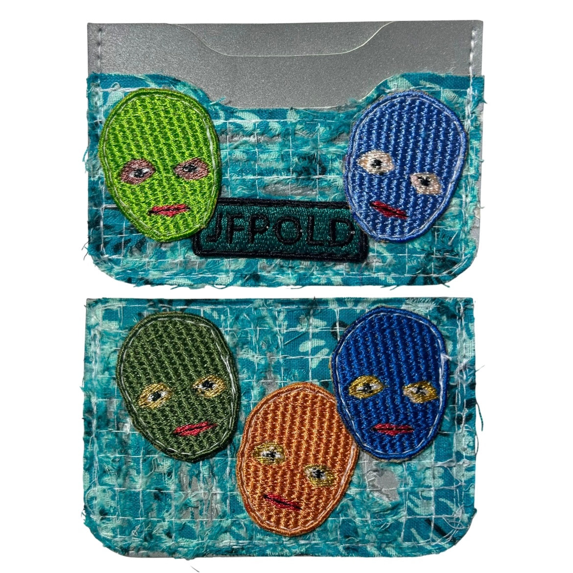 Plastered Faces 1/1 Light Blue 3MM Cardholder