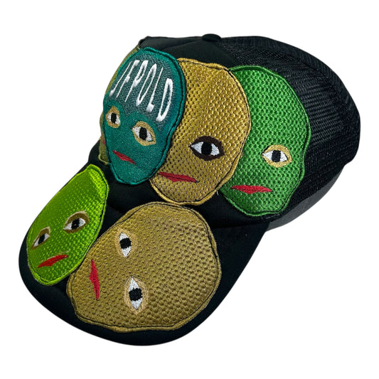 Plastered Faces Black Trucker Hat 1/1