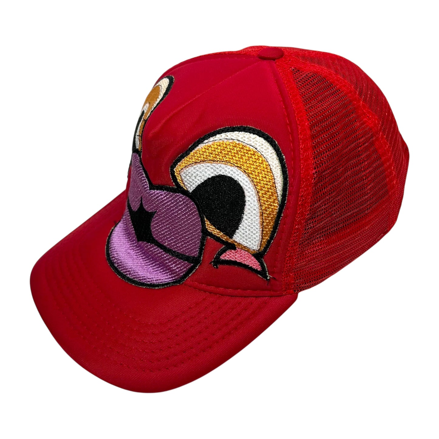 Red Monster Kiss Trucker Hat