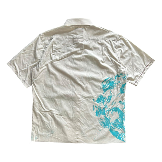 Plastered Faces Beige Button Up 1/1 - Size M