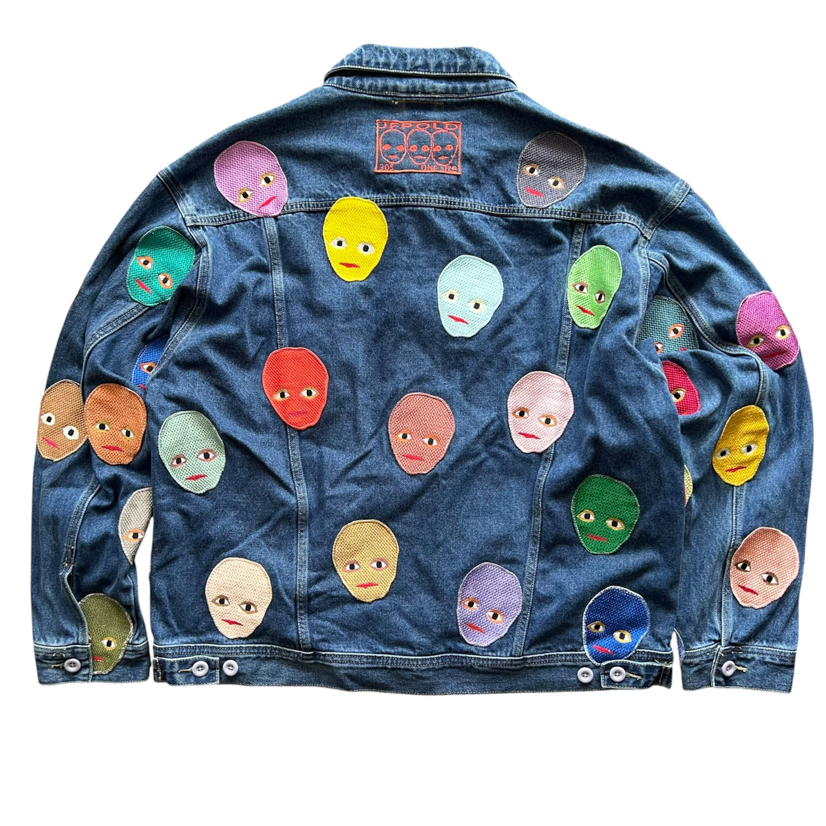 Plastered Faces Jean Jacket 1/1- Size XL