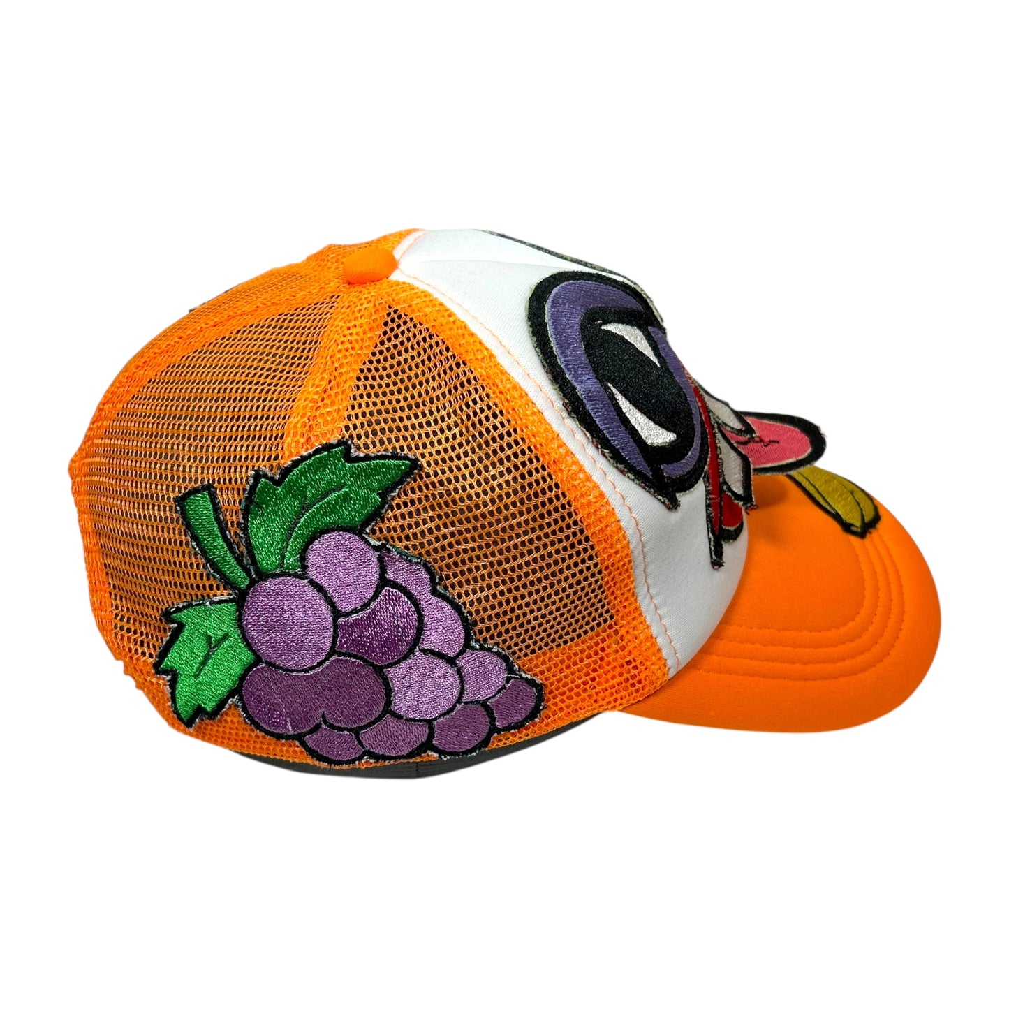 Orange Fruit Monster Face Trucker Hat 1/1
