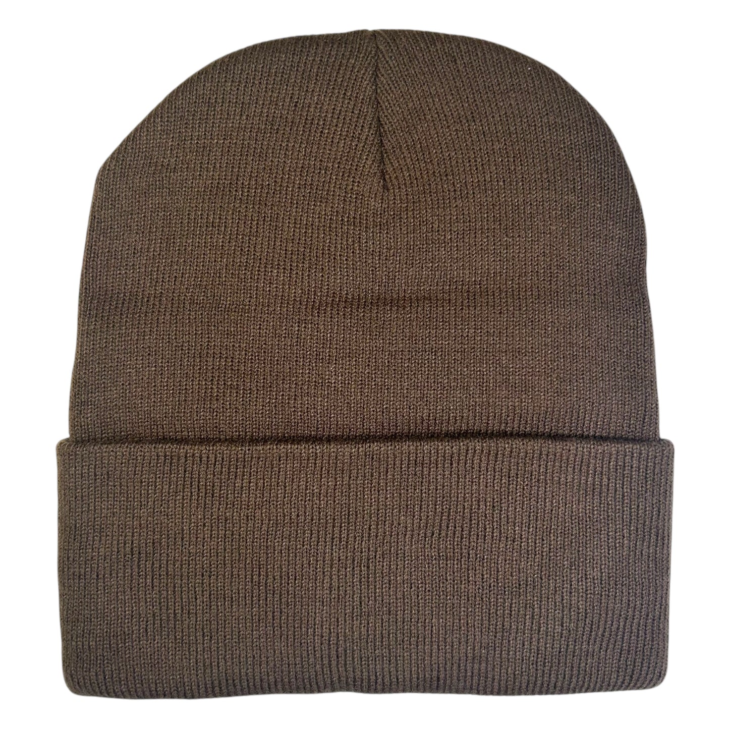 Plastered Faces Brown Beanie (Yellow Face) 1/1