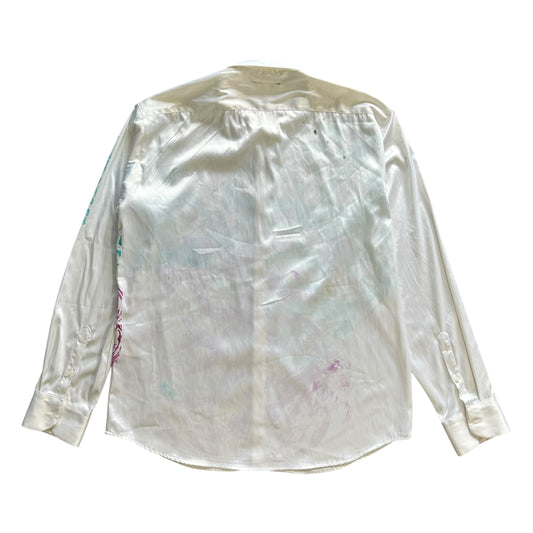 Plastered Faces White Button Up 1/1 - Size L