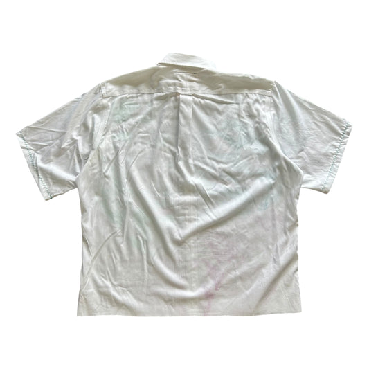 Plastered Faces White Button Up 1/1 - Size XL