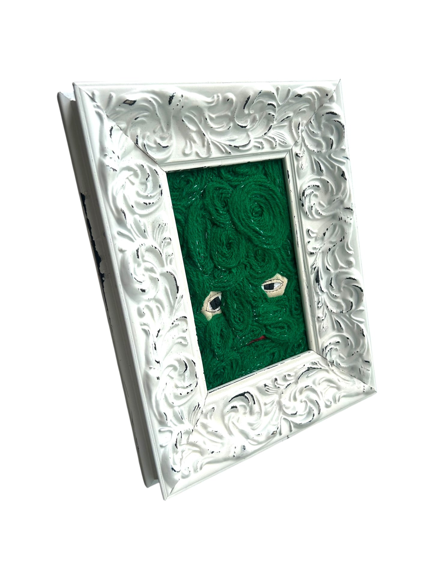 Plastered Face Painting Green