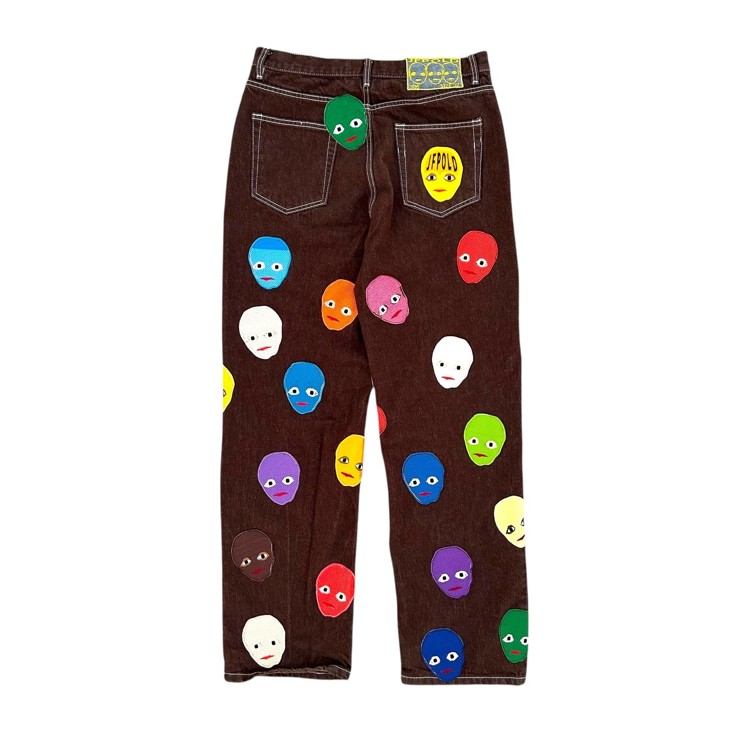 Plastered Faces Jeans Brown 1/1- Size 32