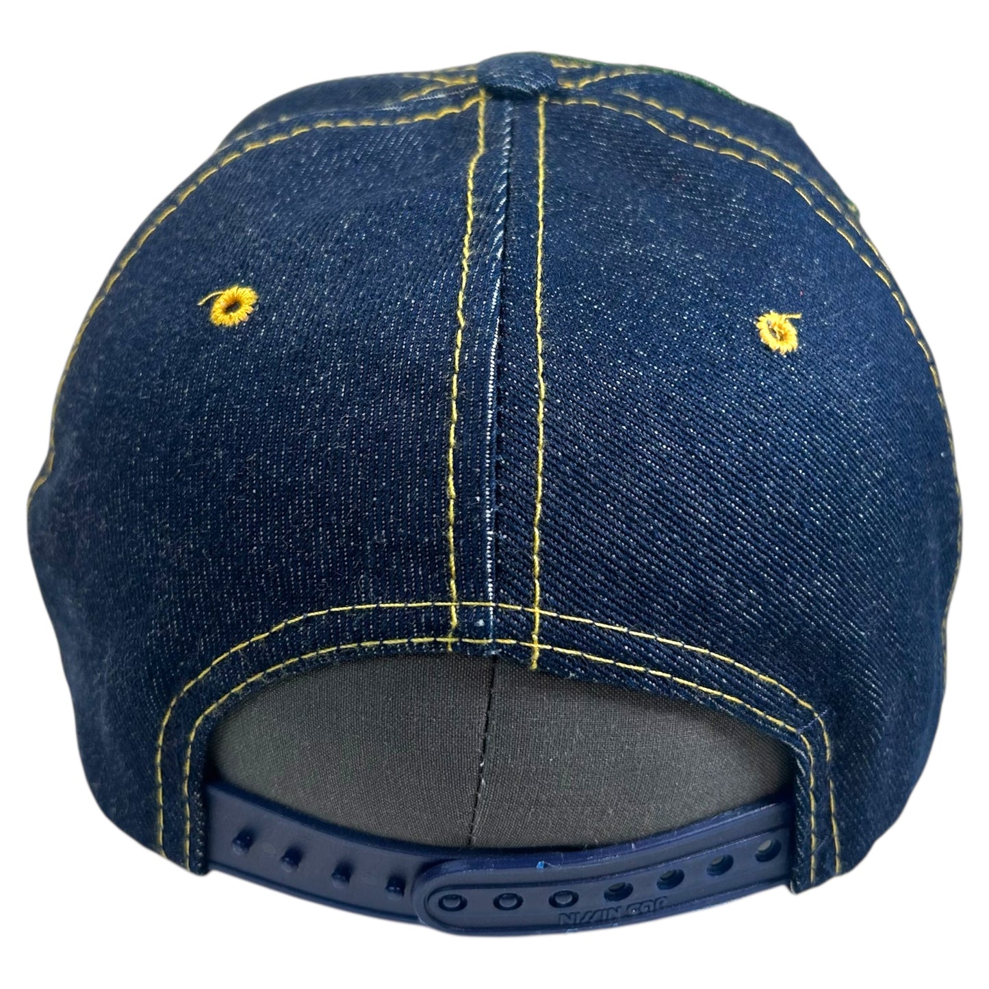 Plastered Faces Blue Denim Hat 1/1