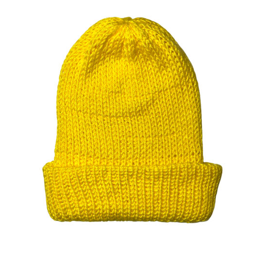 Monster Face Yellow Beanie 1/1