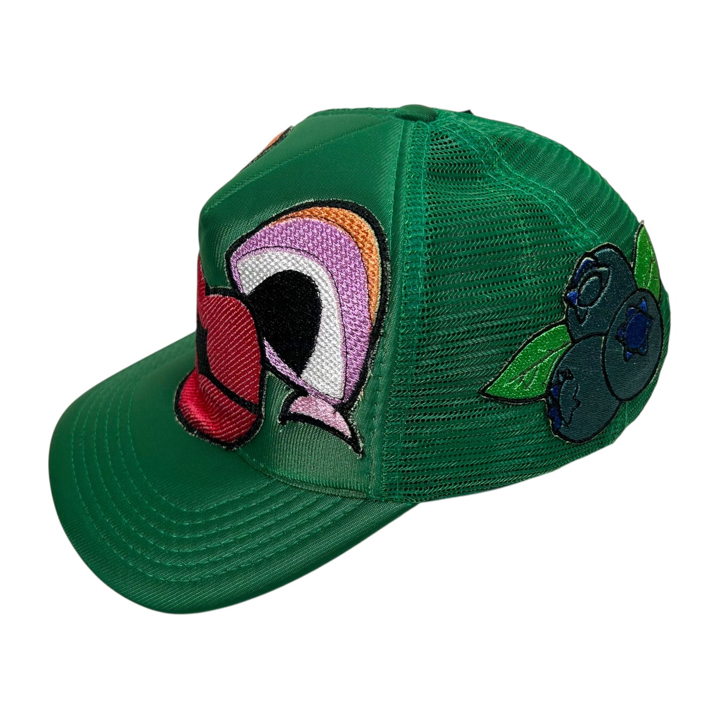 Green Monster Kiss Trucker Hat