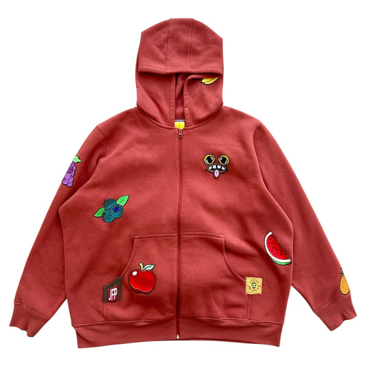 Monster Face Red Hoodie 1/1 (Size XL)