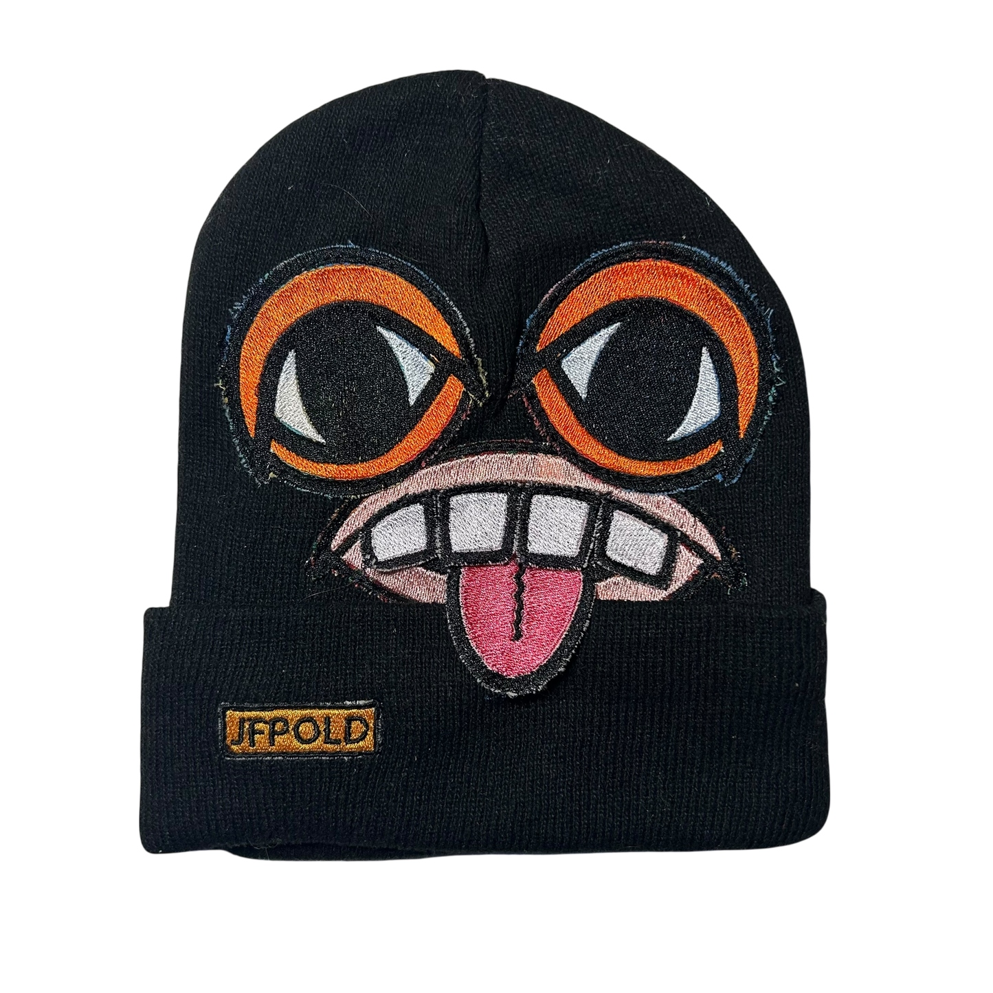 Monster Face Black Beanie 1/1