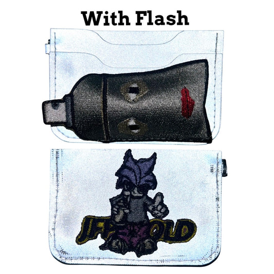 Spray Paint Runner 1/1 Reflective Lighter Pocket Cardholder