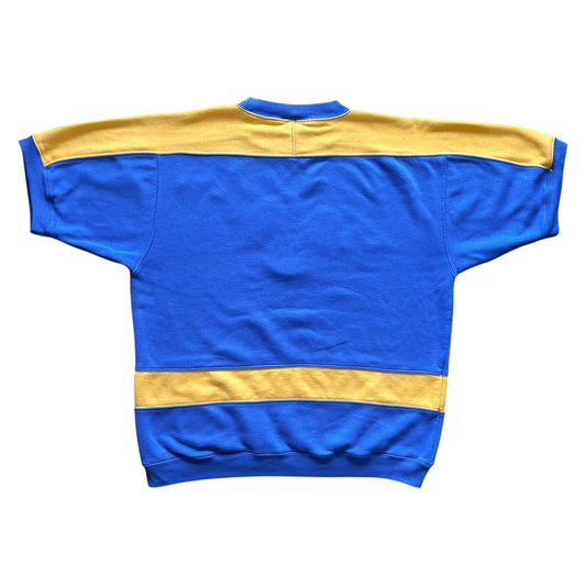 Monster Kiss Face 1/1 Blue/Yellow Shortsleeved Sweater (Size L)