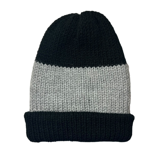 Monster Face Black/ Gray Beanie 1/1