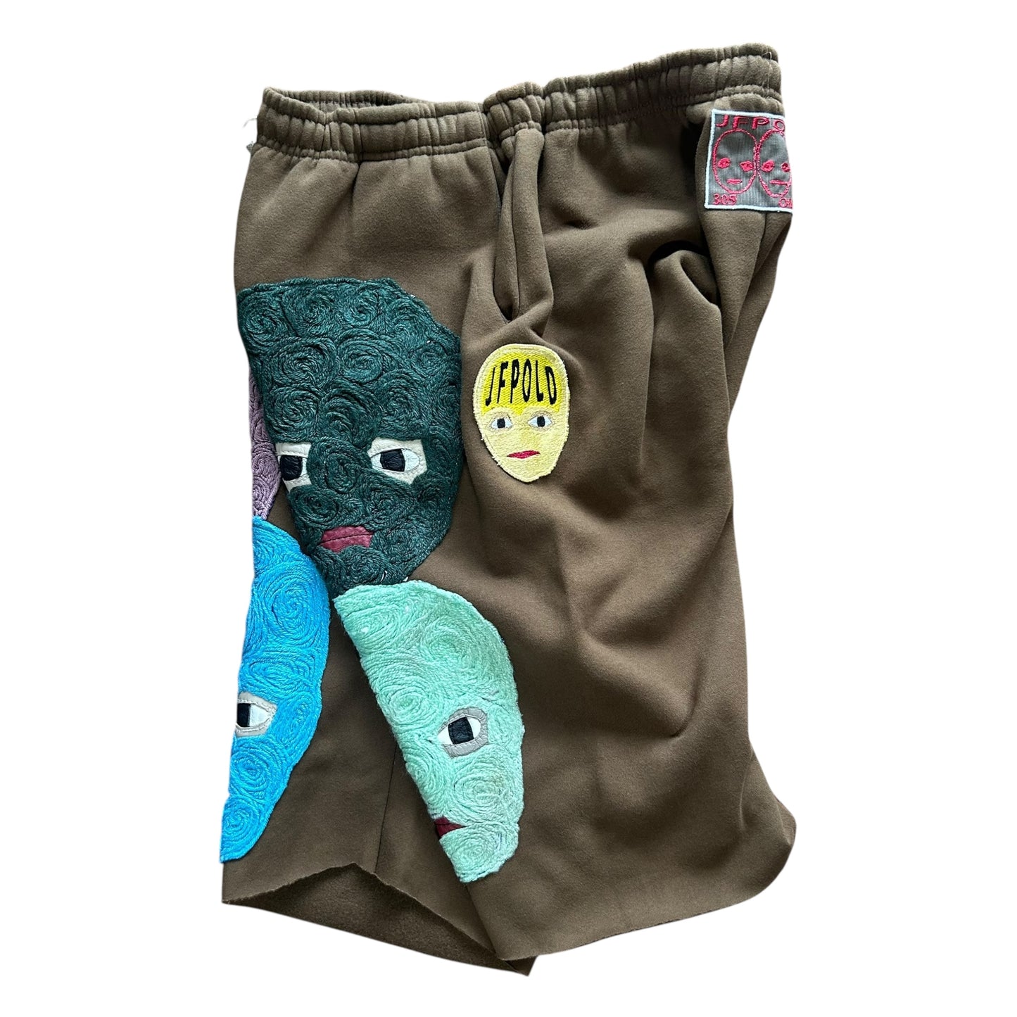 Plastered Faces Shorts Brown 1/1- Size XL