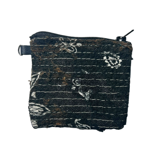 Monster Face 1/1 Black Keychain Pouch