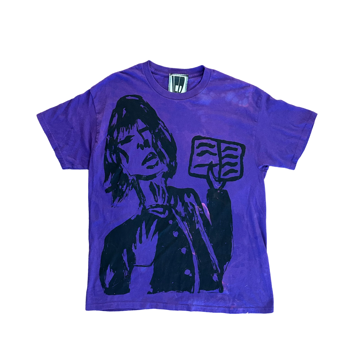 Sacred book Purple Tie-dye Tee (Size XL)