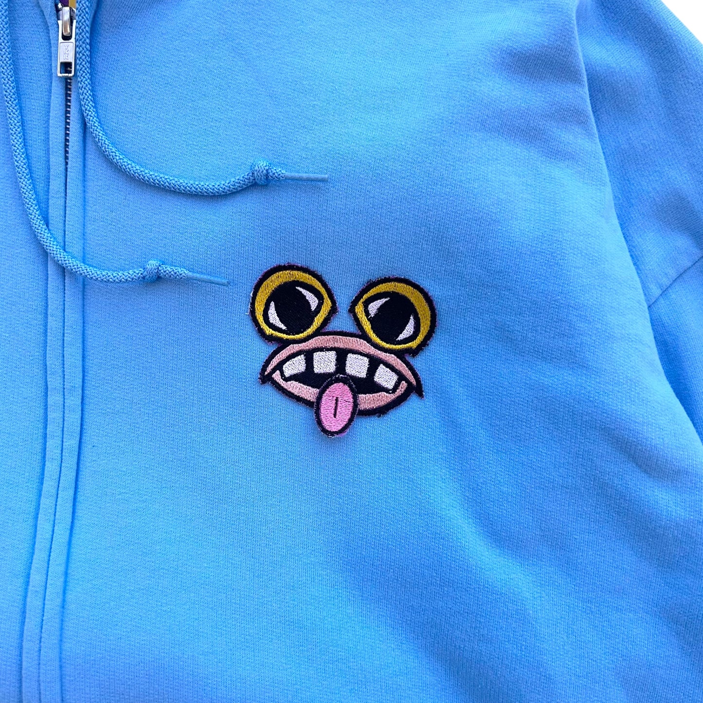 Monster Face Blue Hoodie 1/1 (Size XL)