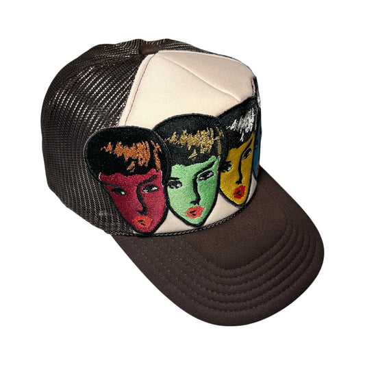 Womanly Beauty Trucker Hat Brown 1/1