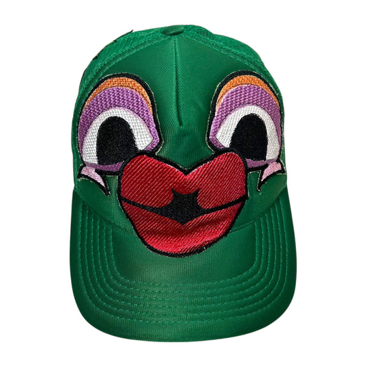 Green Monster Kiss Trucker Hat