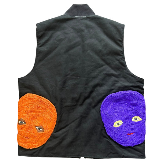 Plastered Faces Black Vest 1/1 - Size L
