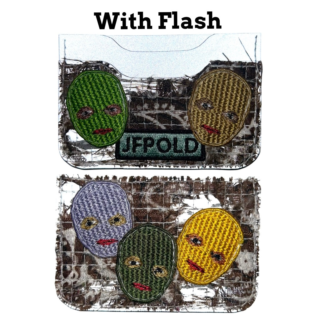 Plastered Faces 1/1 Brown 3MM Cardholder