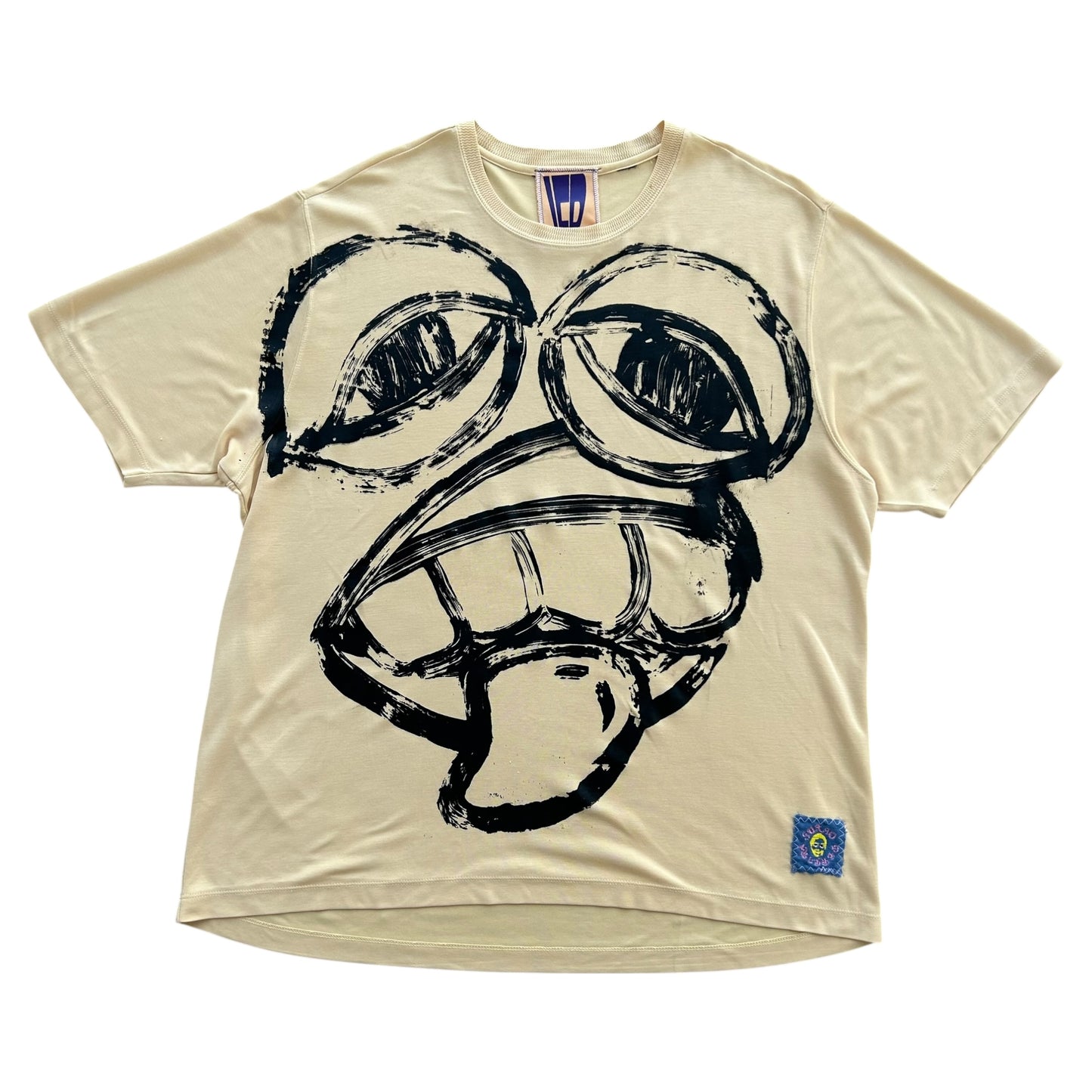 Monster Face 1/1 Yellow T-shirt (Size XL)
