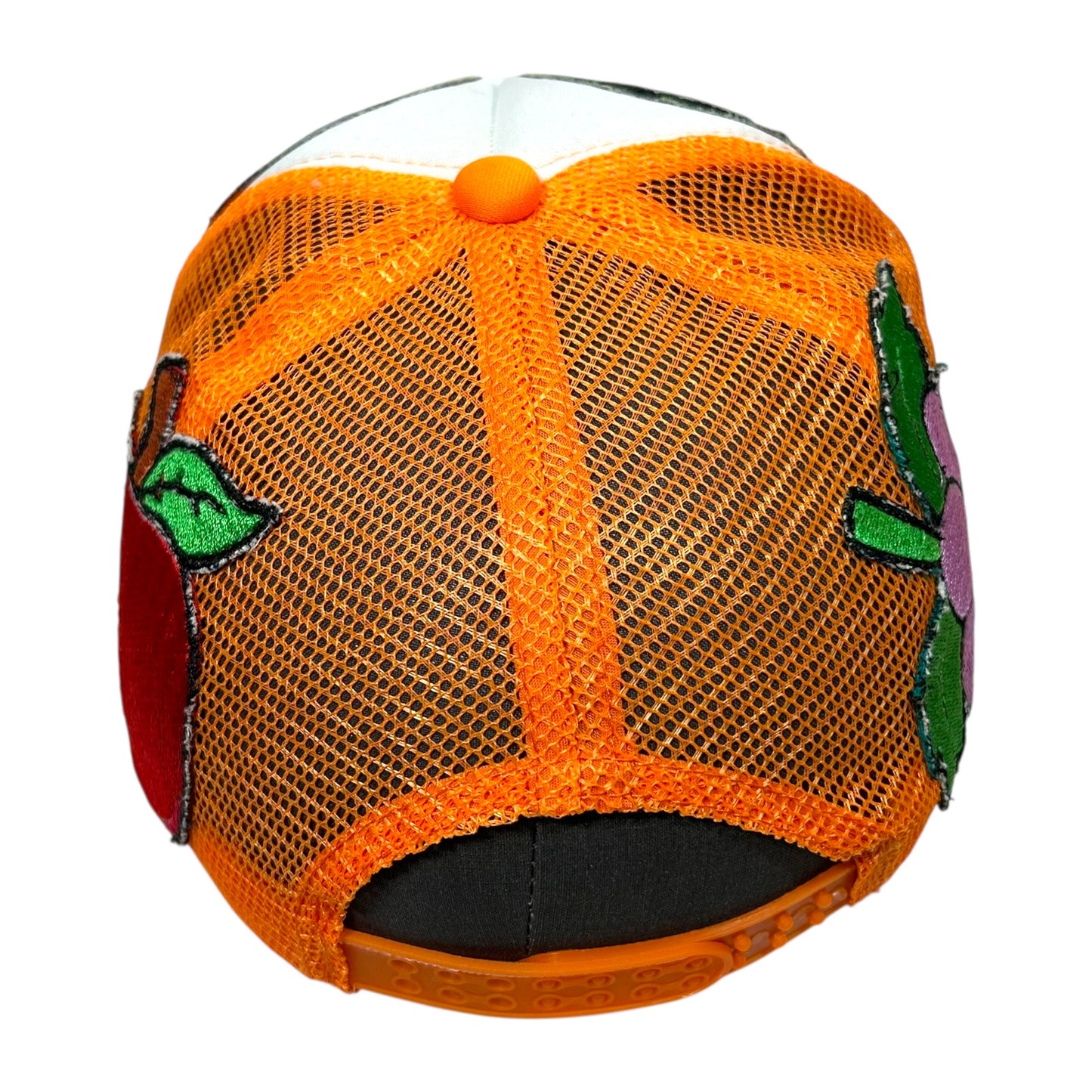 Orange Fruit Monster Face Trucker Hat 1/1