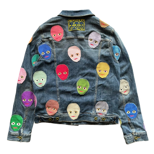 Plastered Faces Jean Jacket 1/1- Size M