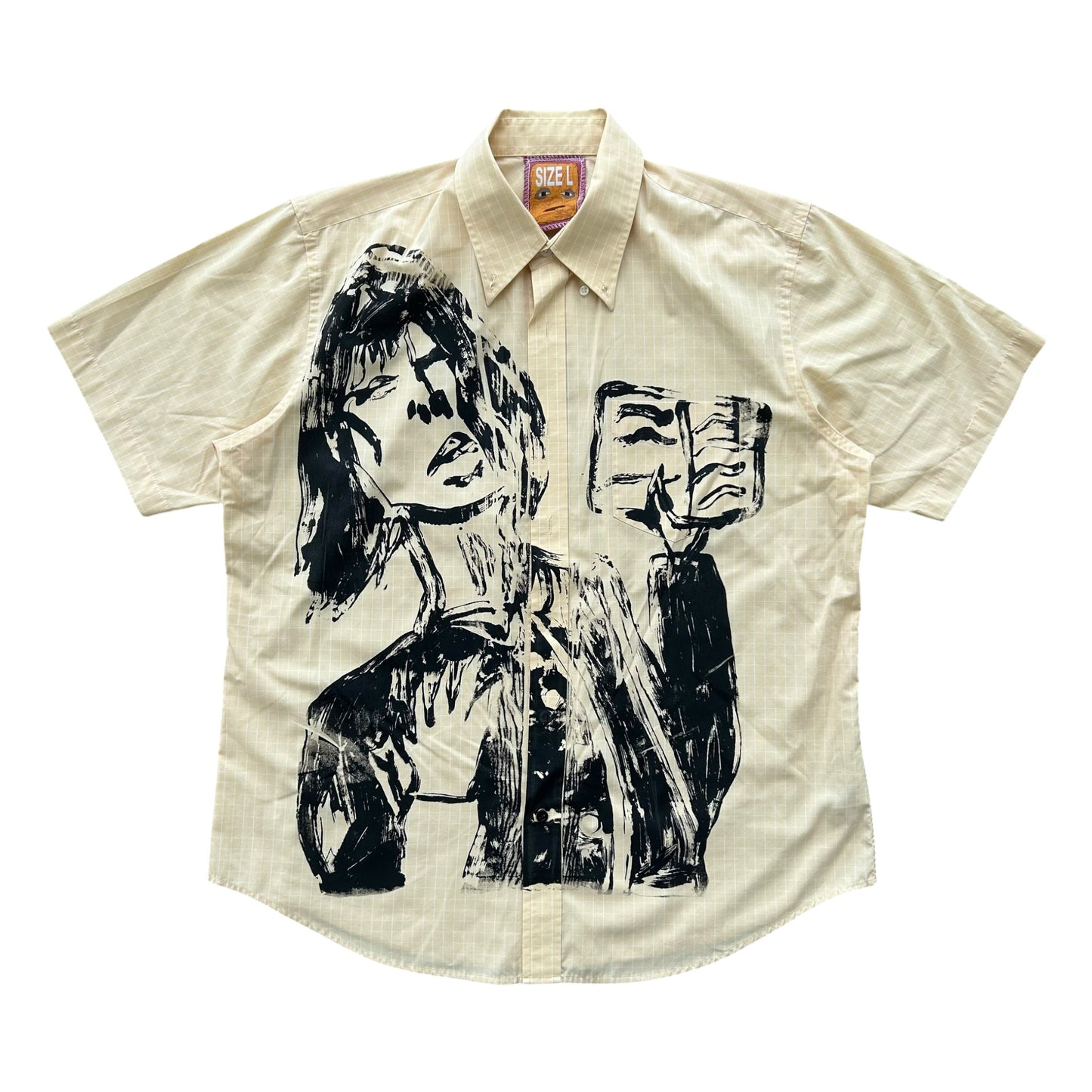 Sacred Book 1/1 Button up (Yellow Plaid Size L)