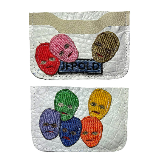 Plastered Faces Cardholders (1-4)