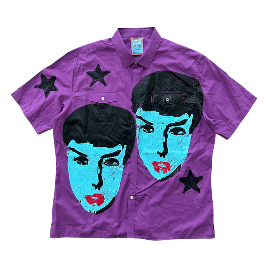 Womanly Beauty 1/1 Button Up (Purple Size 2XL)