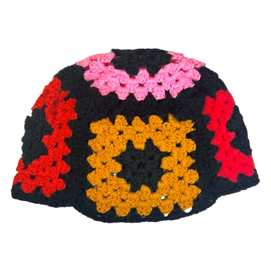 Plastered Faces Handmade Knitted Beanie (Pink Faces) 1/1