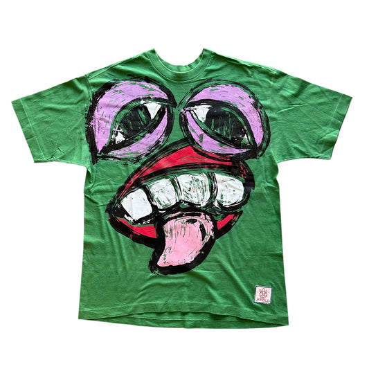 Monster Face 1/1 Green Tee (Size L)