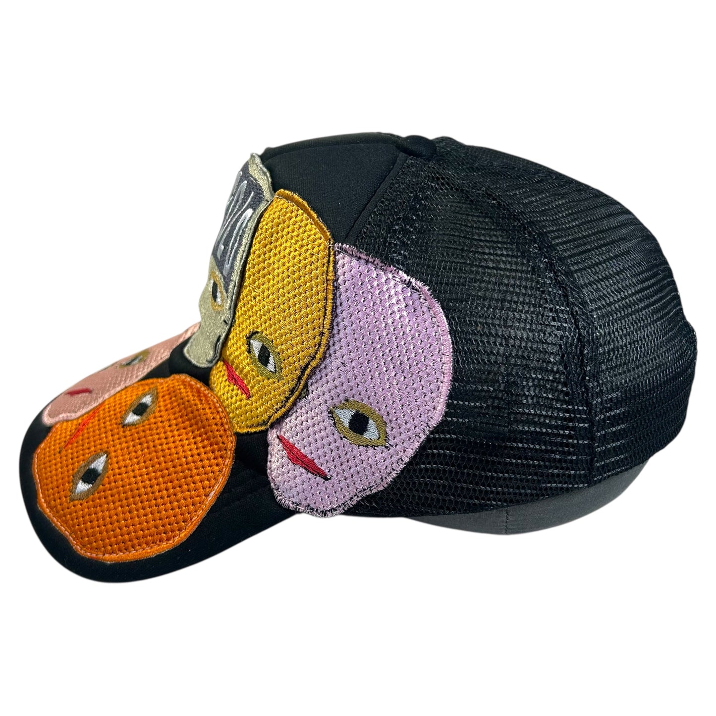 Plastered Faces Black Trucker Hat 1/1