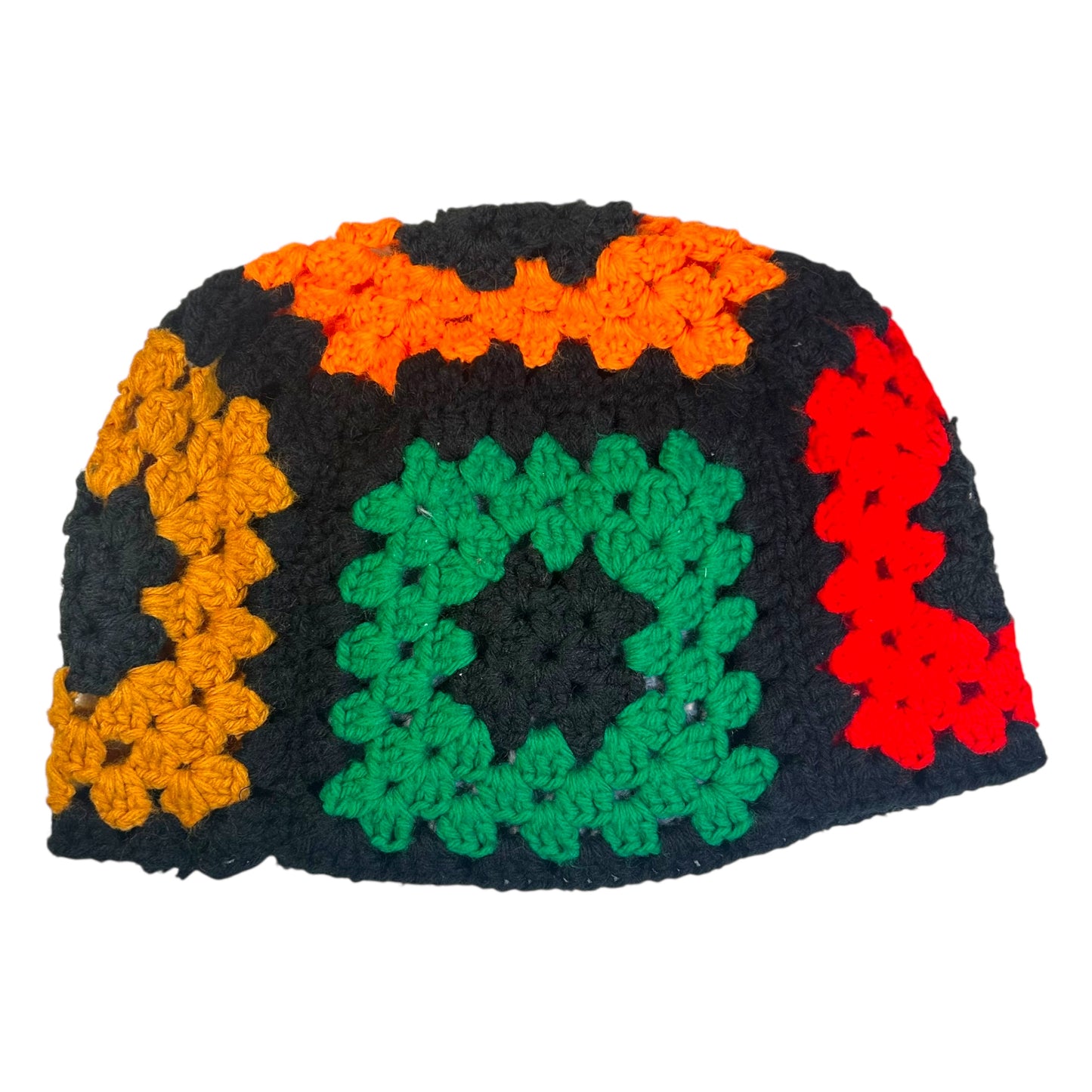 Plastered Faces Handmade Knitted Beanie (Blue Faces) 1/1