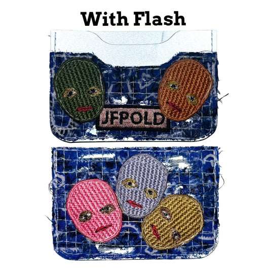 Plastered Faces 1/1 Blue 3MM Cardholder