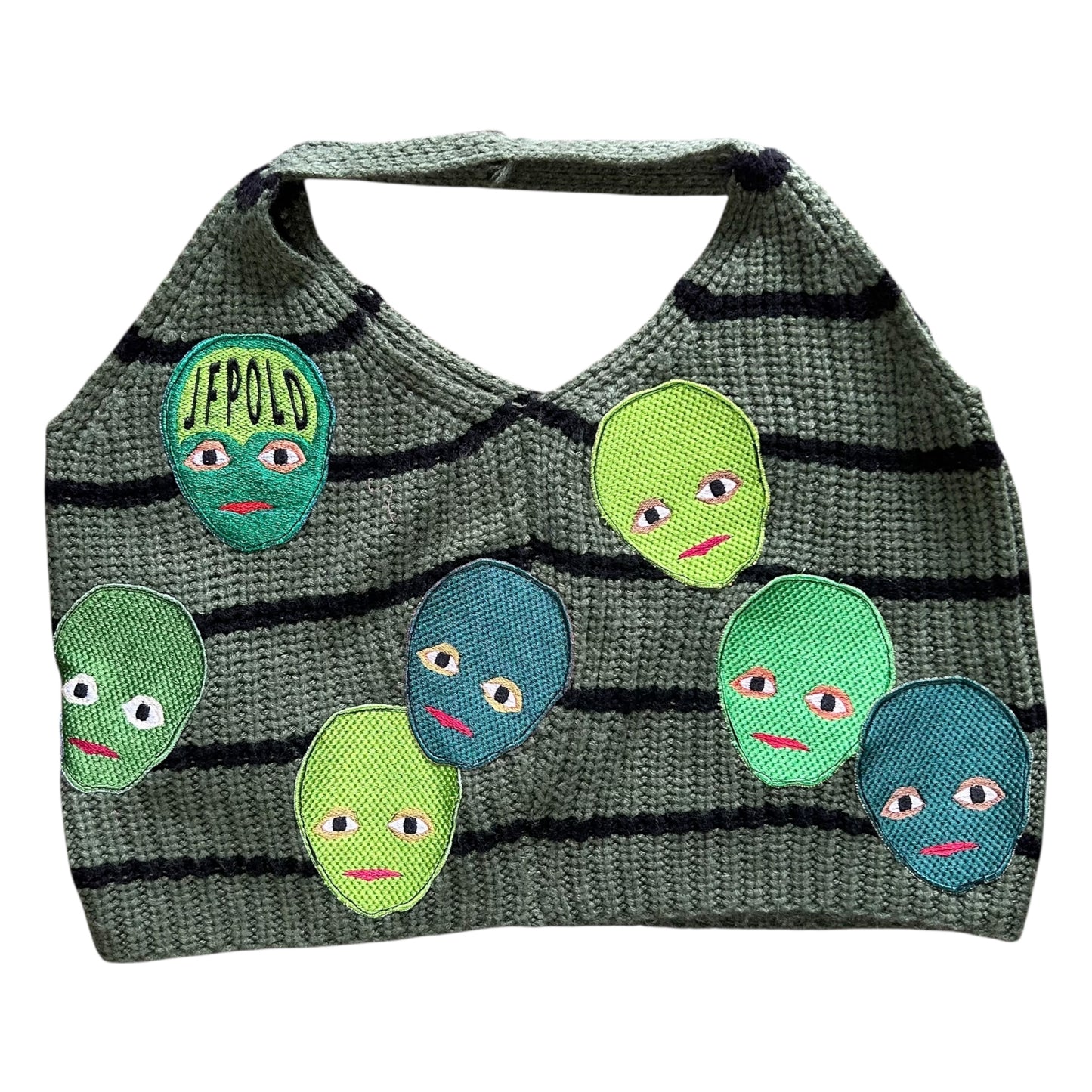 Plastered Faces Knitted Top 1/1 - Size M