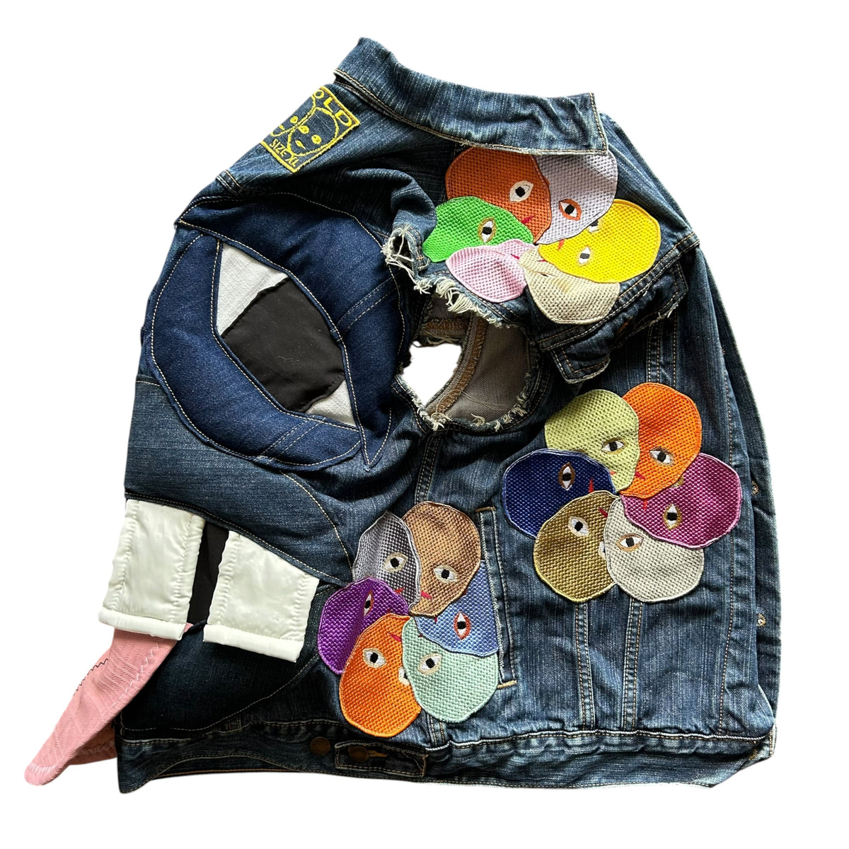 Plastered Monster Jean Vest Blue 1/1- Size XL