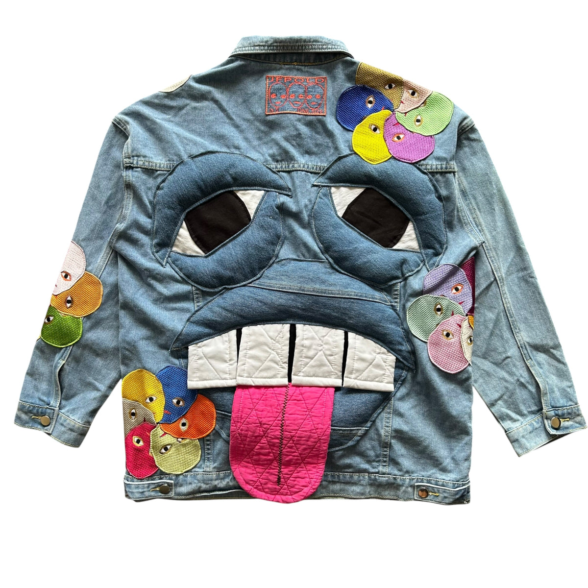 Plastered Monster Jean Jacket Blue 1/1- Size XL
