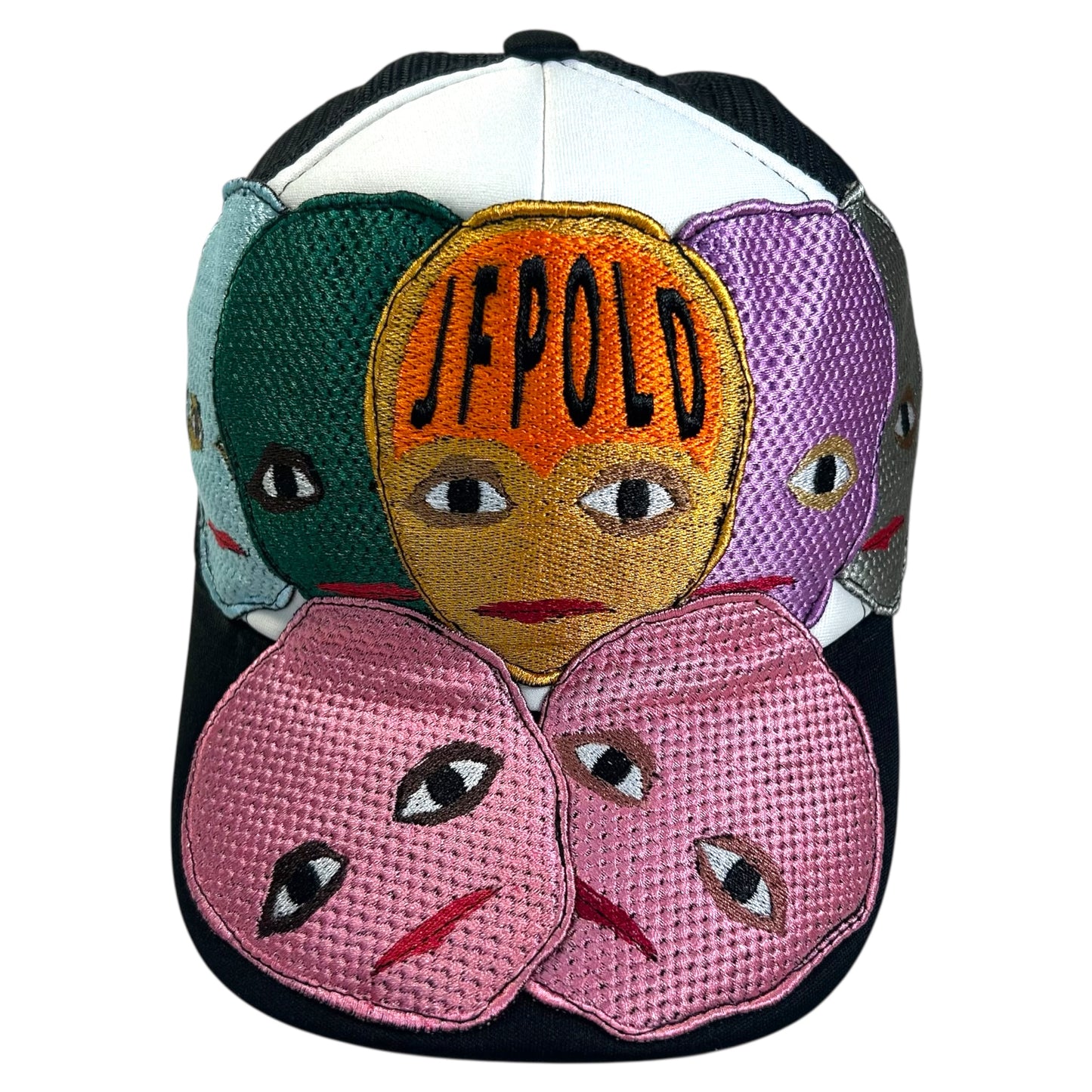 Plastered Faces Black/White Trucker Hat 1/1