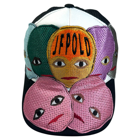 Plastered Faces Black/White Trucker Hat 1/1