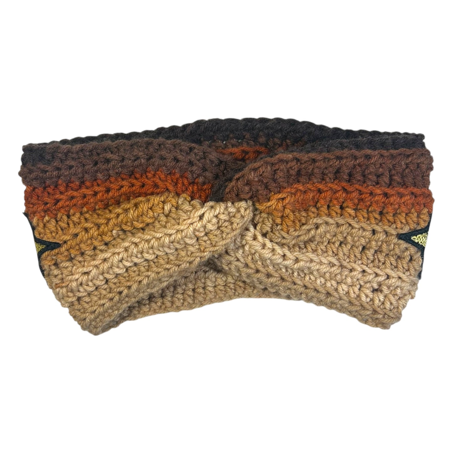 Plastered Faces Handmade Knitted Headband (Earth Tone) 1/1